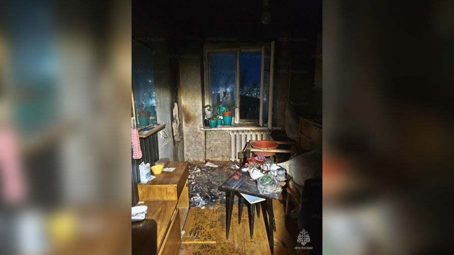 Во время пожара в Ярославле пострадал один человек