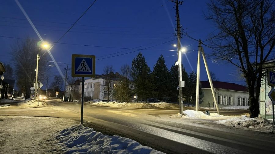 В Данилове модернизировали уличное освещение