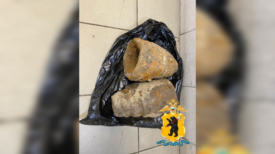 В Рыбинском округе нашли фрагменты снаряда времён ВОВ