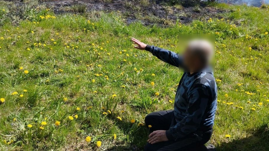 Под Гаврилов-Ямом едва не погиб поджигатель травы