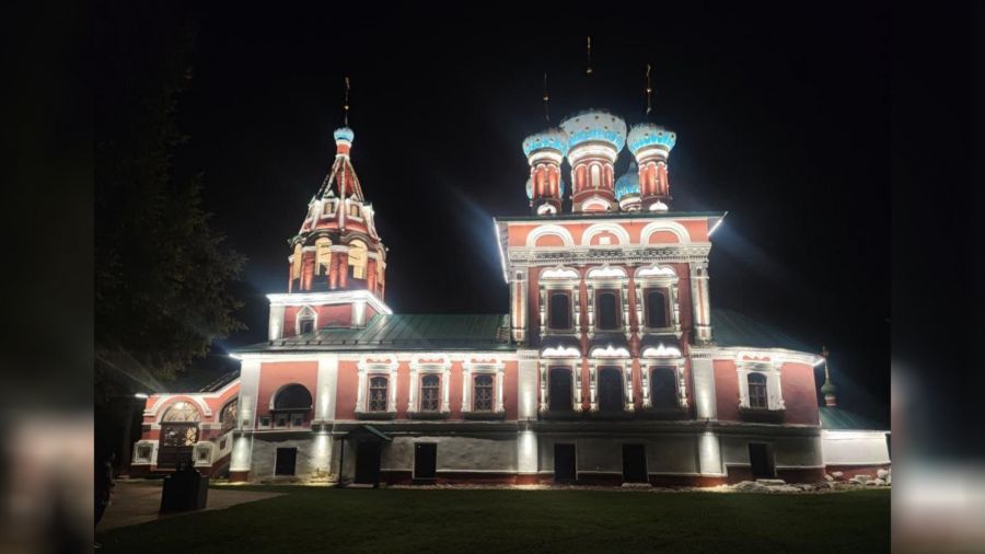 Церковь Димитрия на Крови в Угличе украсила архитектурная подсветка