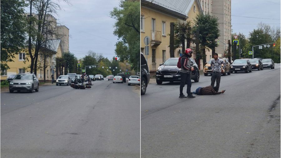 В Ярославле сбитый мотоциклистом пешеход оказался в больнице