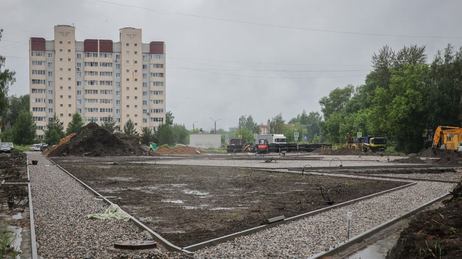 Парк на Баме в Рыбинске сдадут к началу августа