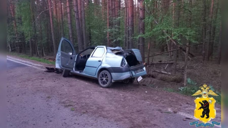 В Ярославском районе погиб пассажир иномарки