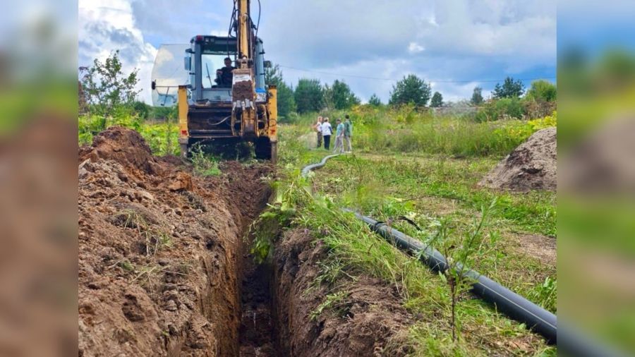 В поселке Шашково Рыбинского района начали строить распределительные сети