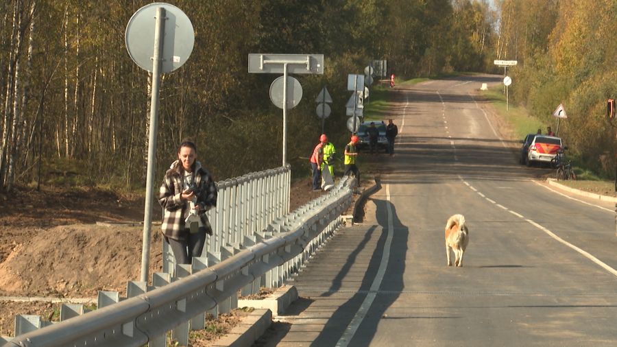 В Мышкинском районе завершена реконструкция моста через реку Сутку